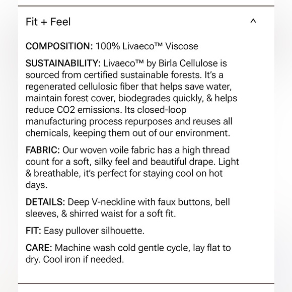 Summersalt The Easy Breezy Eco Voile Mini Dress Cover-Up Size Medium - *EUC* - Picture 9 of 10